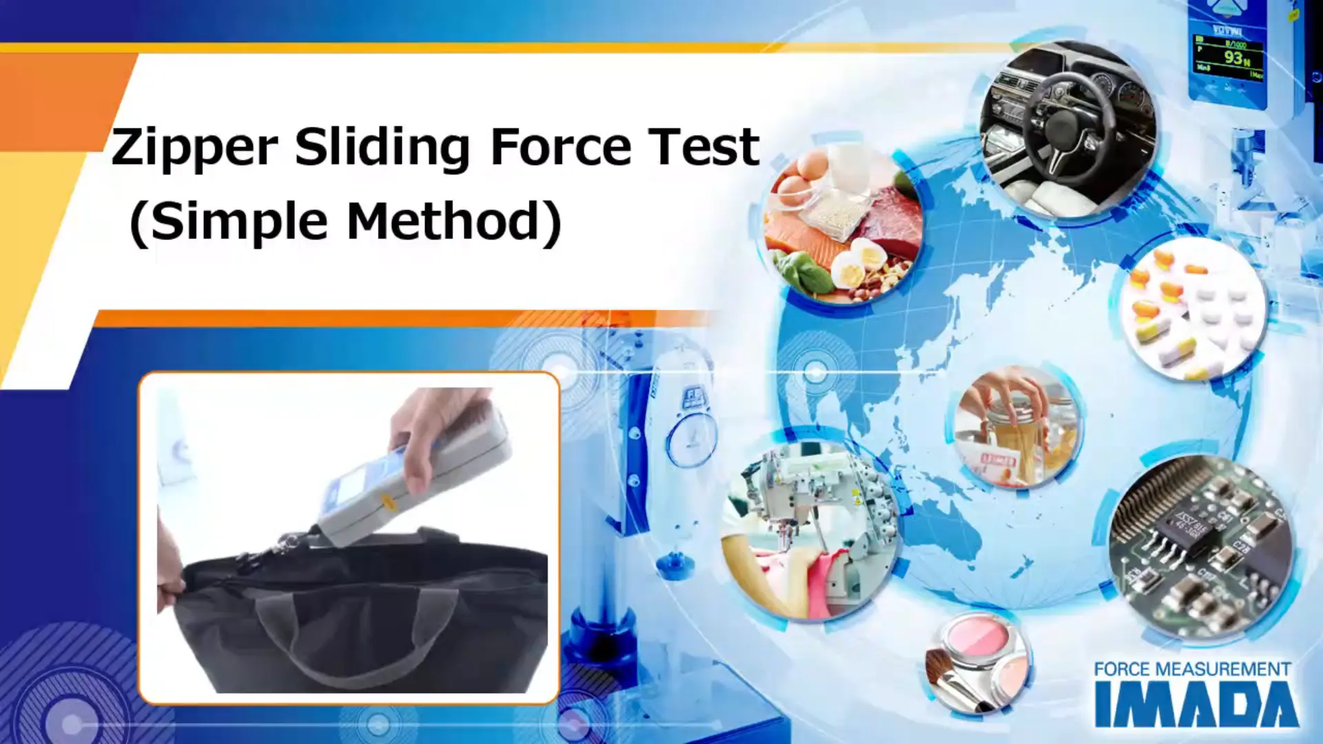Zipper Sliding Force Test (Simple Method)